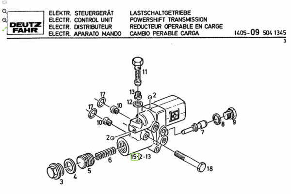 Steuergerät/Ventil 04343425, für Deutz Dx 145, 6.30, 6.50, usw. – Bild 3