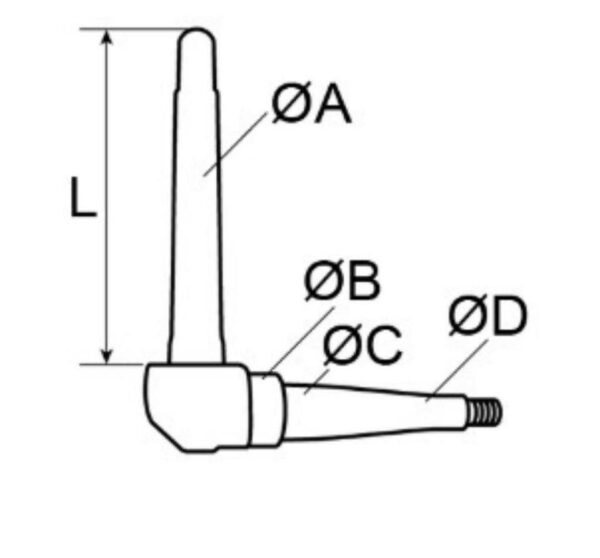 Achsschenkel für Deutz 6006, 6806, Nr. 04300782, 04300783 – Bild 3