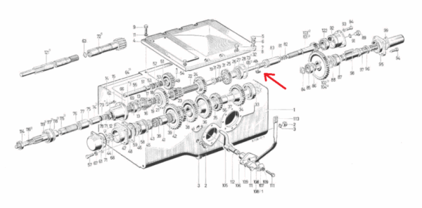 Nadellager geteilt für Zapfwelle Deutz D30, D3005, etc.