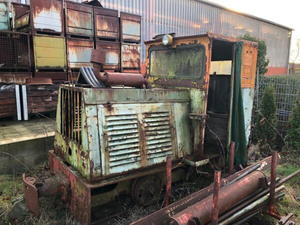 Lok, Zug, Moorbahn, Eisenbahn, mit Deutz Motor, Baujahr 1944 – Bild 2