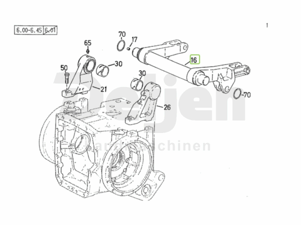 Hubwelle für Deutz-Fahr Agrotron MK1, MK2, MK3 – Bild 2