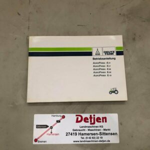 Betriebsanleitung für Deutz-Fahr Dx 4.31, 4.51, 6.06, 6,16, etc.
