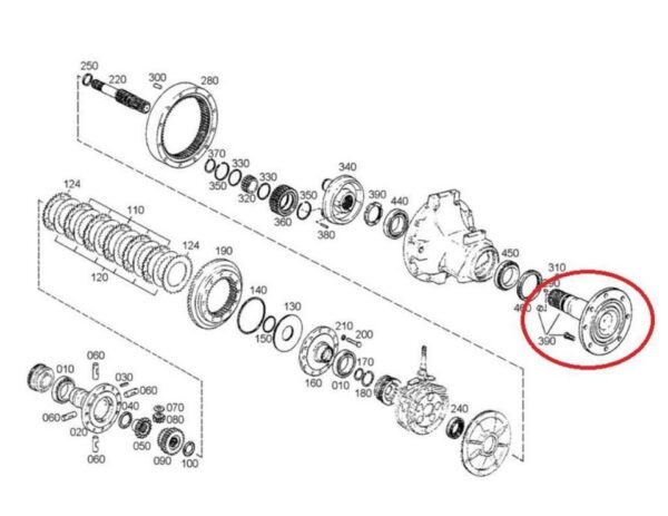 Hinterachswelle für Deutz-Fahr Agrotron 150, 165, 180, usw. – Bild 2