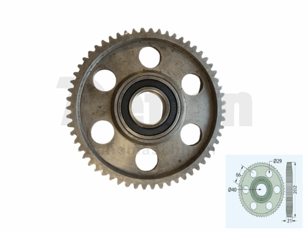 Stirnrad z=59 für Krone Mähwerk AM 167, 202, 282, 322, 403, etc.