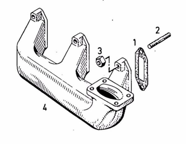 Auspuff umlegen 3-Zylinder Deutz, Deutz-Fahr, D4006, D5006, etc.