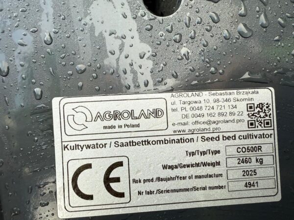 Agroland Cobalt Grubber 5m, Flachgrubber, Federzinkengrubber – Bild 5
