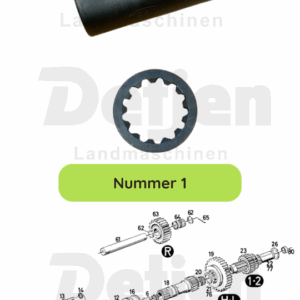 Verbindungsmuffen für Zapfwelle/Hohlwelle Deutz, Deutz-Fahr