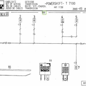 Kabelbaum Getriebe Deutz-Fahr Agrotron 4.85, 6.01, 90,100, usw.