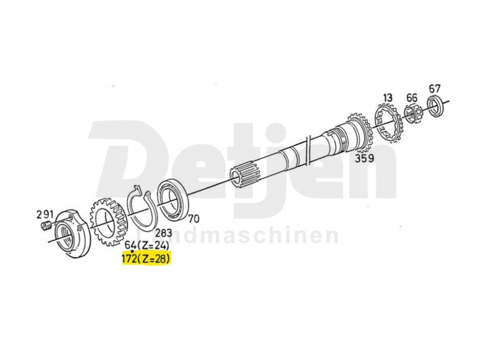 Zahnrad z=28 für Deutz Dx, Agrostar, etc. – Bild 4