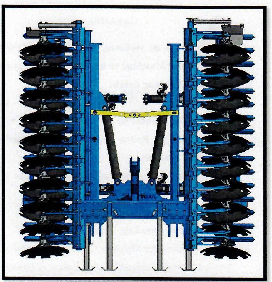 Abstellstützen Kurzscheibenegge Agroland, Scheibenegge – Bild 2