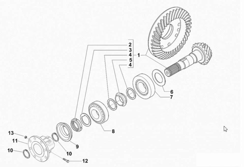 Ersatzteile Carraro 20.26, 20.19, 20.32 für Deutz-Fahr Agrotron – Bild 7