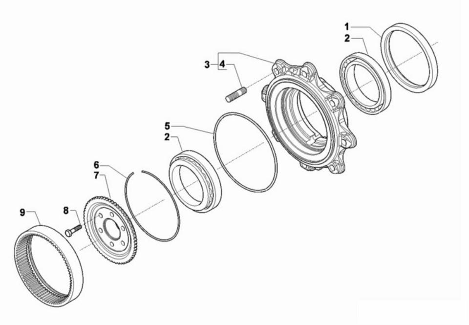 Ersatzteile Carraro 20.26, 20.19, 20.32 für Deutz-Fahr Agrotron – Bild 9