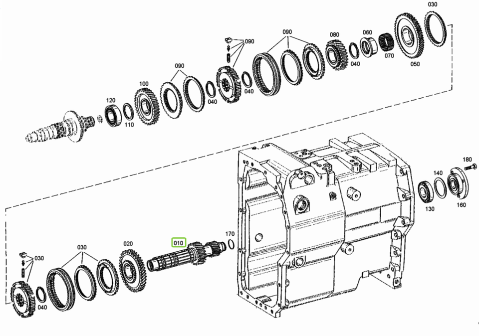 Welle für Deutz-Fahr Agrotron 6.20, 6.45, 120, 135, 150, usw. – Bild 2