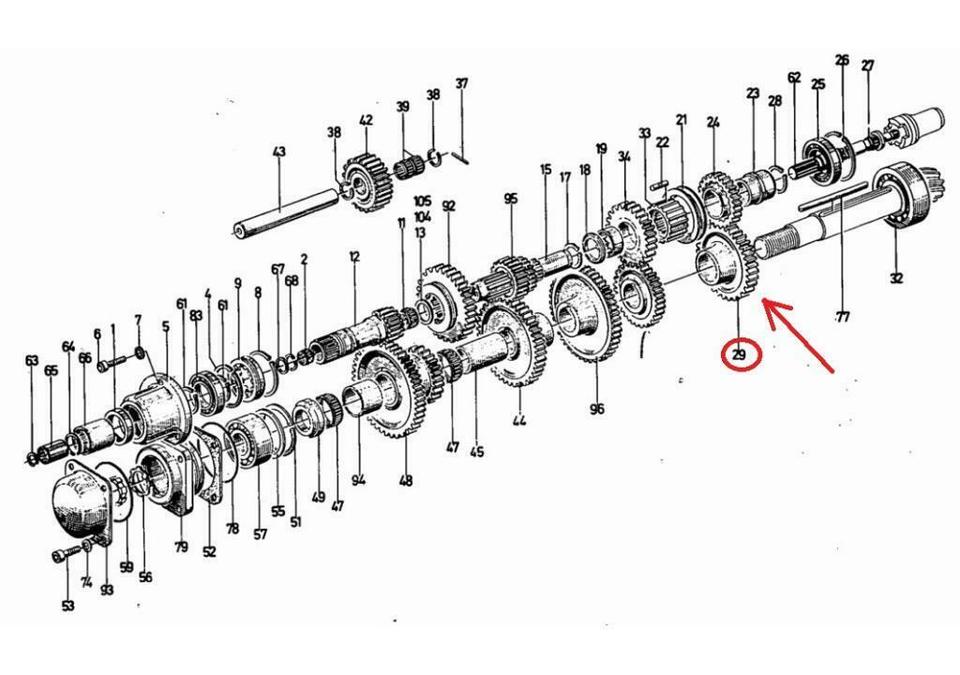 Zahnrad 3. Gang, Nr. 03392213, Deutz 3006, 4006, 3607, 4007, etc. – Bild 4